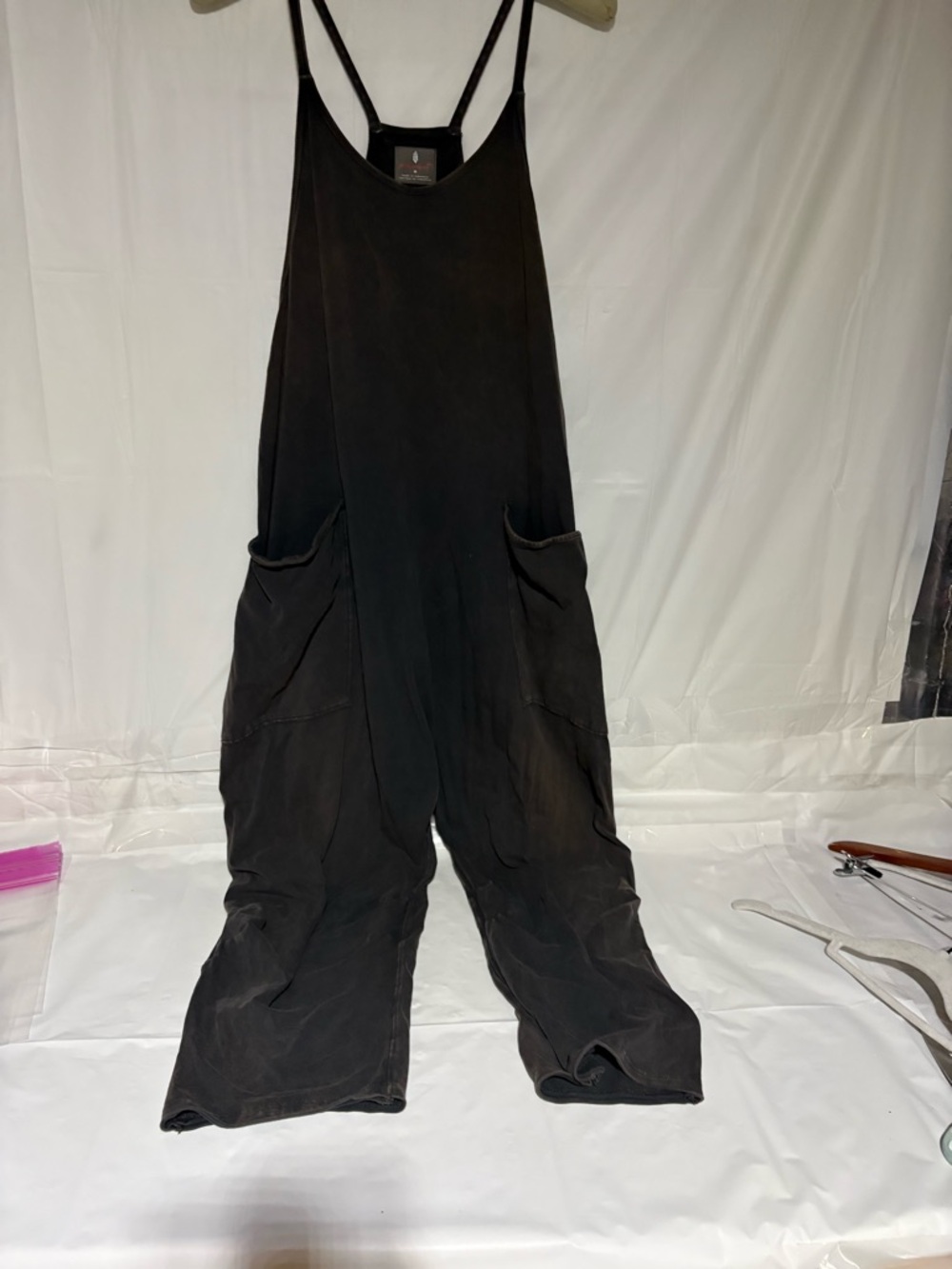 FP Movement by Free People Black Relaxed-Strap Jumpsuit